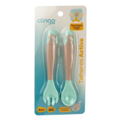 Kit Talheres Infantil Articuláveis Active - Clingo