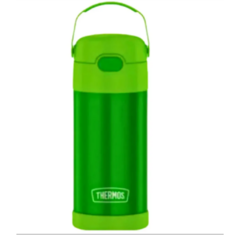 Garrafa Térmica Infantil c/ Canudo Silicone Thermos Funtainer 355ML Verde