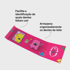 Álbum + Estojo Para Guardar Dente De Leite - Rosa Angie - comprar online