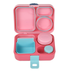 Lancheira Thermos Com 8 Peças Bpa Free Bento Box Coral