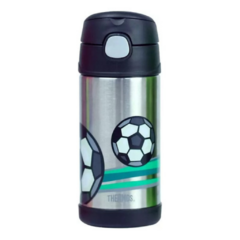 Garrafa Térmica Infantil c/ Canudo Silicone Thermos Funtainer - 355ml - Futebol - comprar online