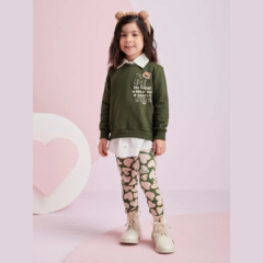 Conjunto Casaco E Legging Happy Bear Momi