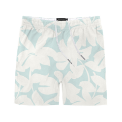 BERMUDA KING E JOE TACTEL FLORAL AZUL - comprar online