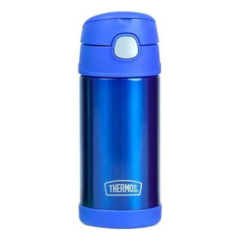 Garrafa Térmica Infantil c/ Canudo Silicone Thermos Funtainer 355ml Azul - comprar online