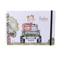 Livro do Bebê Safári Personalizado