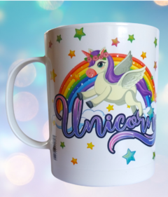 Taza infantil unicornio