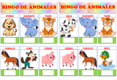 Bingo de los animales