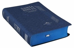 Biblia Reina Valera 1960 Mediana Vinil Azul en internet