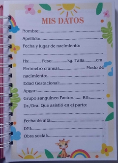 Cuaderno Pediátrico Jirafa - comprar online