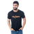 CAMISETA MASCULINA TEXAS FARM - CM258 PRETO E LARANJA