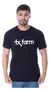 CAMISETA MASCULINA TEXAS FARM - CM258 PRETO E BRANCO