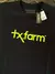 CAMISETA MASCULINA TEXAS FARM - CM258 PRETO E AMARELO