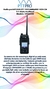 Radio portátil DMR PTT PRO DMR6000 1024 CH 5-1 Watts DualBand Modelo: DMR6000