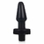 Plug Anal cônico - 12 x 4,5 cm na cor preto - com vibrador multivelocidade - Sensual Dreams