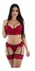 Lingerie Sexy Cropped Renda Sensual Completo + Persex - Sensual Dreams