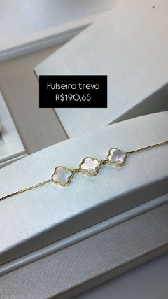 Pulseira Trevo Cravejada