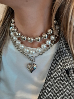 Choker de Pérolas em aço