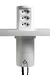 Torre Tomada Slim Multiplug 3 Tomadas 10A Indução 15W Branco