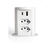 Torre Multiplug 2 Tomadas 10A + 2USB (A+C) + Indução Cinza - comprar online