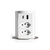 Torre Multiplug 2 Tomadas + 2USB (A+C) + Indução Cromado