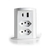 Torre Multiplug 2 Tomadas 20A + 2USB (A+C) + Indução Branco - comprar online