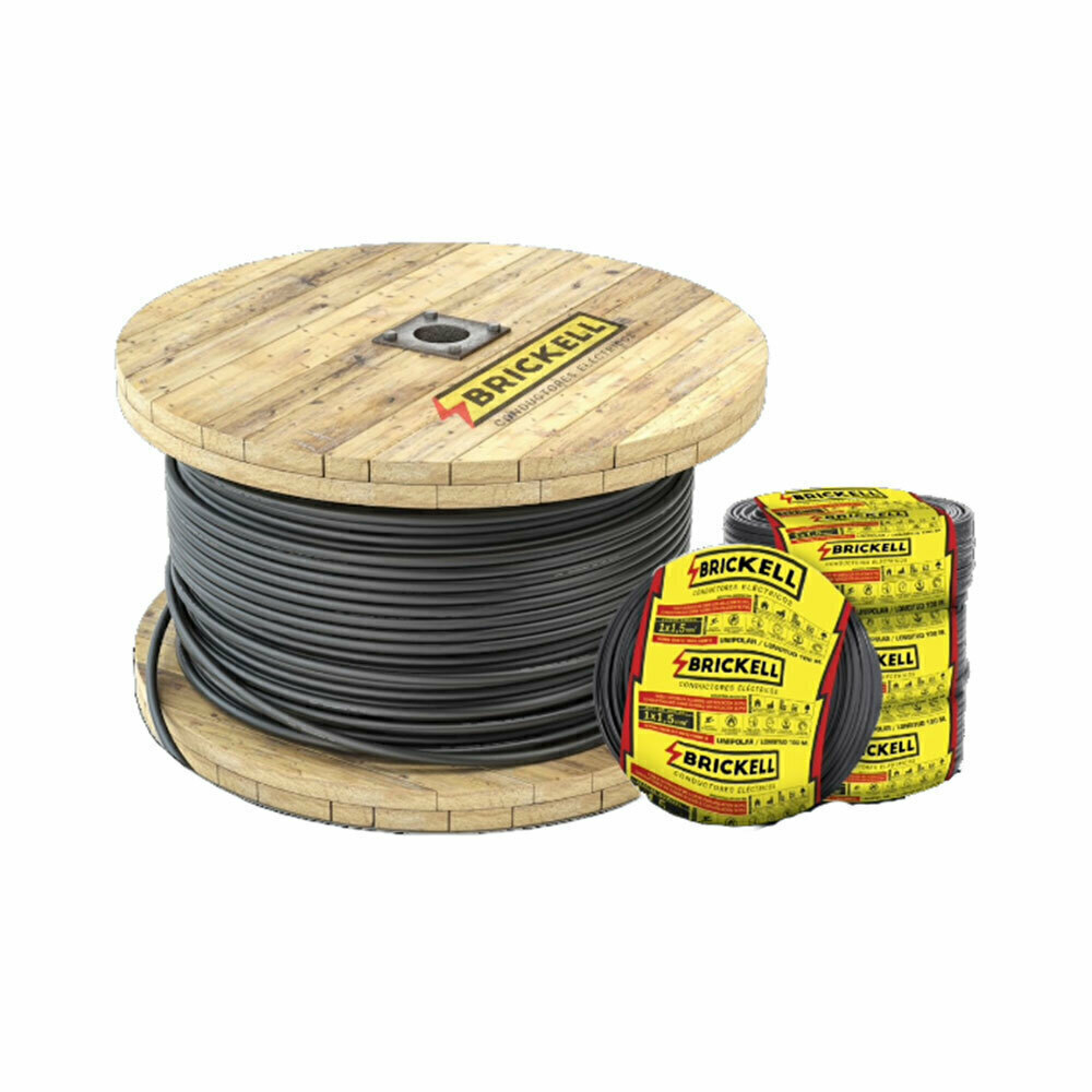 Cable Unipolar 1.5mm Rollo 100 Mts Electrocable Negro