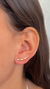 Brinco earcuff corações