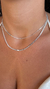 Choker dupla fita e bolinhas