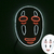 Demon Slayer Glowing EL Wire Mask, Kimetsu No Yaiba Personagens - Hubboss