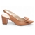 Scarpin slingback caramelo