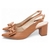 Scarpin slingback caramelo na internet