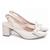 Scarpin slingback branco - Casa Vitrine