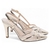 Scarpin slingback dourado - Casa Vitrine