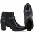 Bota Casual Feminina Cano Curto Couro Comfort - Casa Vitrine