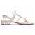 Sandália off white salto baixo strass - loja online