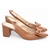 Scarpin slingback caramelo - Casa Vitrine