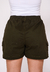 Shorts Cargo Feminino Verde Musgo na internet