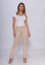 Calça 7831 Creme Claro Skinny