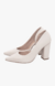 Scarpin Off White Lado Aberto - comprar online