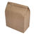 Saco de Papel Kraft P (Liso) 18cm x 24cm x 10,5cm com 100 - Fortymix