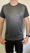 Camiseta Dry Fit Recortes Cinza/Chumbo