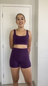 Conjunto Canelado Helena Roxo