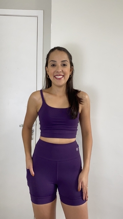 Conjunto Corrida 2 Bolsos Roxo - loja online