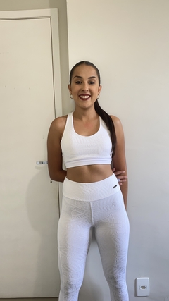 Conjunto Top e Calça Jacquard Emily - LA Moda Fitness