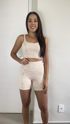 Imagem do Conjunto Top e Shorts Olivia Bege