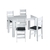 Conjunto Mesa com Buffet e Cadeiras 003 - comprar online