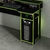 Mesa Gamer Preto/Verde - comprar online