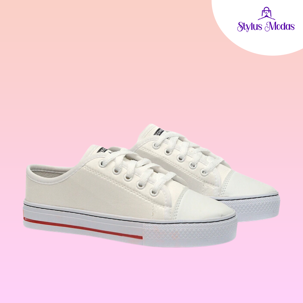 Tenis branco best sale em promoção feminino