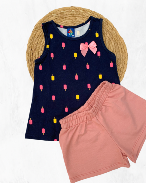 Short Jeans Infantil Carol para Meninas - 2 a 10 - Iluna Kids