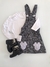 Conjunto jardineira Minnie